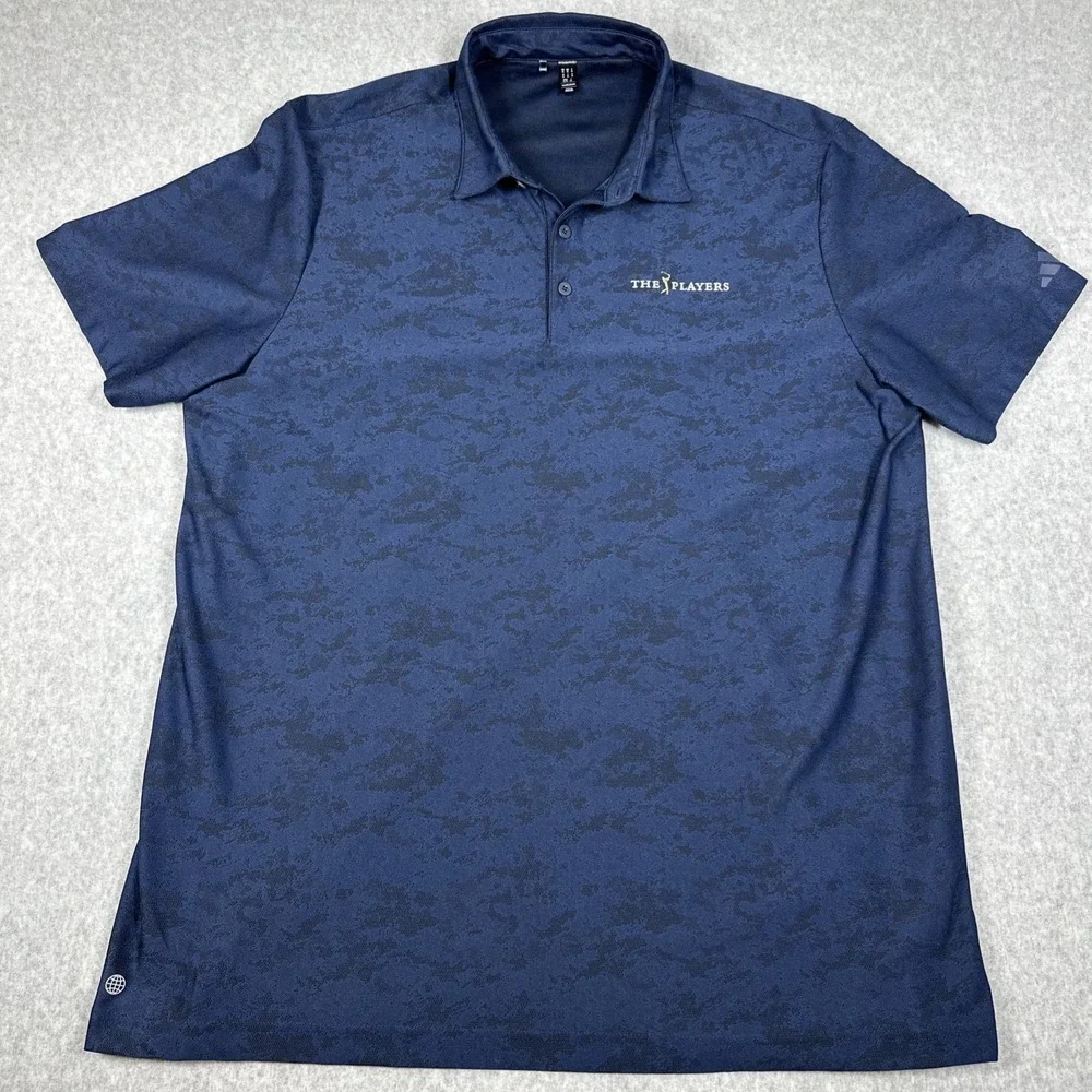 Adidas Men's The Players Championship Golf Polo Size XL Textured Vented
